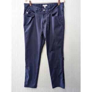 Peter Millar Performance Comfort Stretch Straight Leg Pants Blue Golf Size 32x32